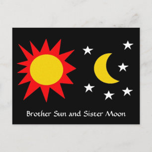 Cartão Postal IRMÃO SOL e IRMÃ LUA