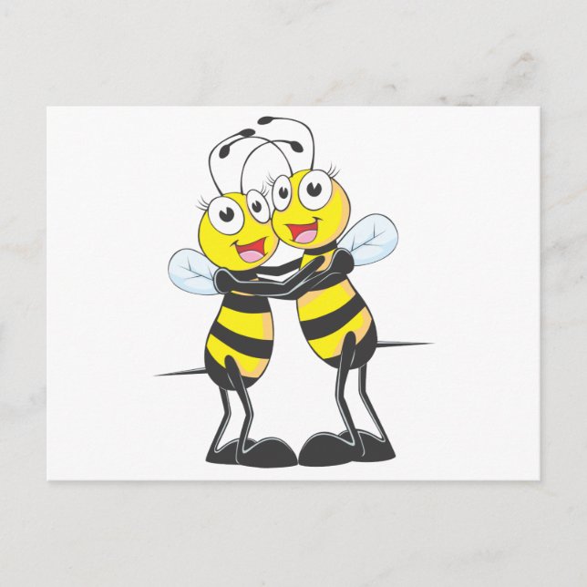 Cartão Postal Irmãs Abelhas Felizes (Frente)
