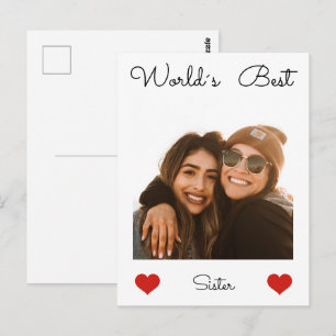 Cartão Postal Irmãs Foto Irmãs Amor