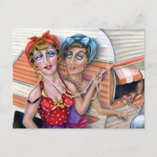 Cartão Postal Irmãs Trixie: A série Trailer Rosa