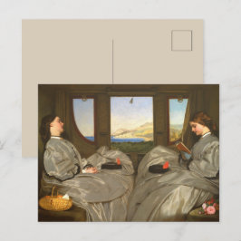 Cartão Postal Irmãs Victorianas Viagem Postcard Glossy