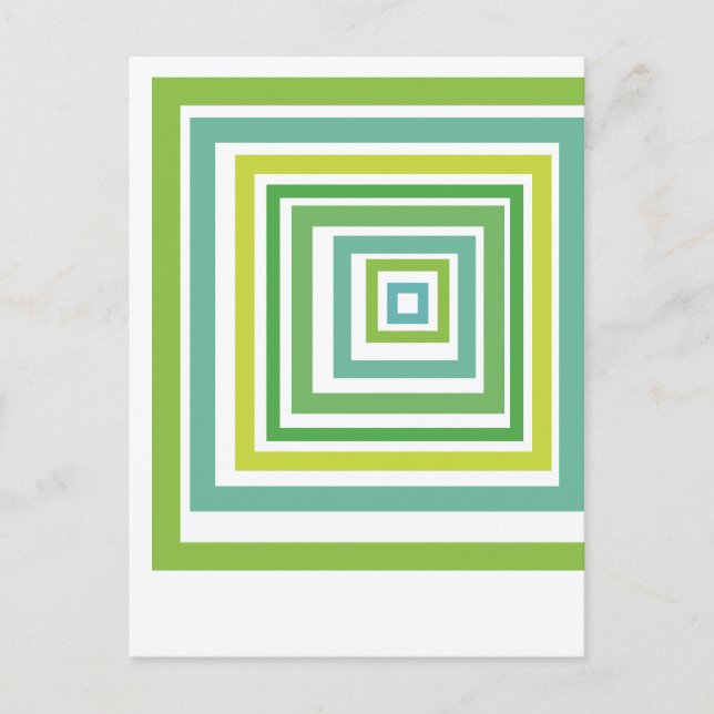 Cartão Postal Irregular Squares  (Frente)