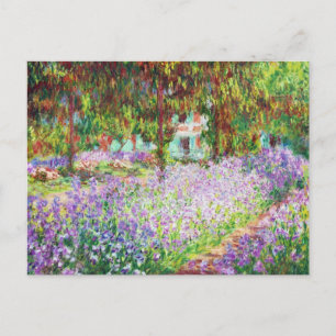 Cartão Postal Irrises no Jardim de Monet, Claude Monet