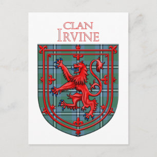 Cartão Postal Irvine do tambor Tartan Xadrez escocesa