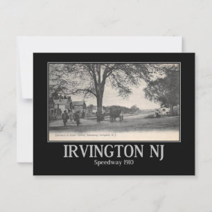 Cartão Postal Irvington NJ Essex Country Speedway 1910