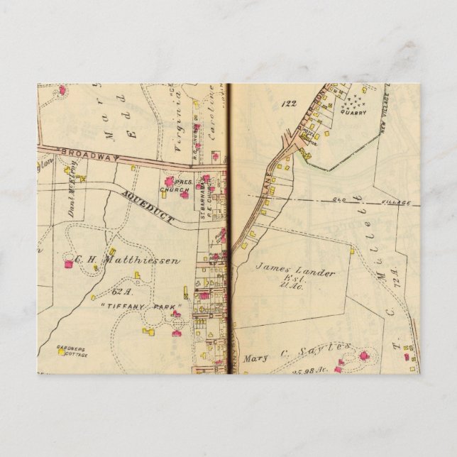 Cartão Postal Irvington, Nova Iorque (Frente)