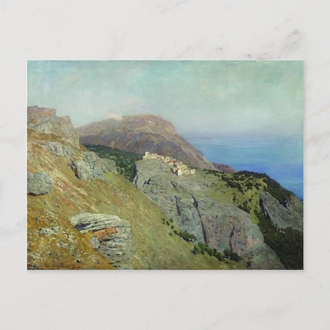 Cartão Postal Isaac Levitan-Corniche. Sul da França. (Frente)