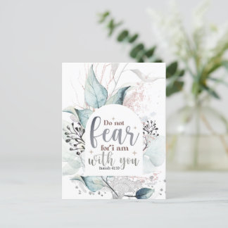 Cartão Postal Isaiah 41:10 Não tema que eu esteja com você Bíbli