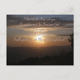 Cartão Postal Isaiah 41,10 | Ofertas únicas Inspiracionais