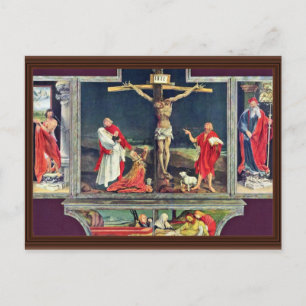 Cartão Postal Isenheim Antigo Altar Altar No Antonine Isenhe