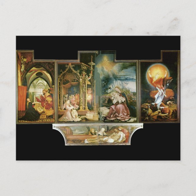 Cartão Postal Isenheimer Altar, Mathis Gothart Grünewald (Frente)