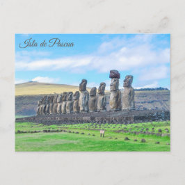 Cartão Postal Isla de Pascua, (Ilha da Páscoa), Chile