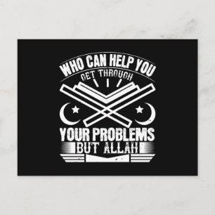 Cartão Postal Islã - Quem pode ajudá-lo senão Alá