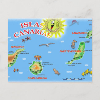 Cartão Postal Islas Canarias Postcard