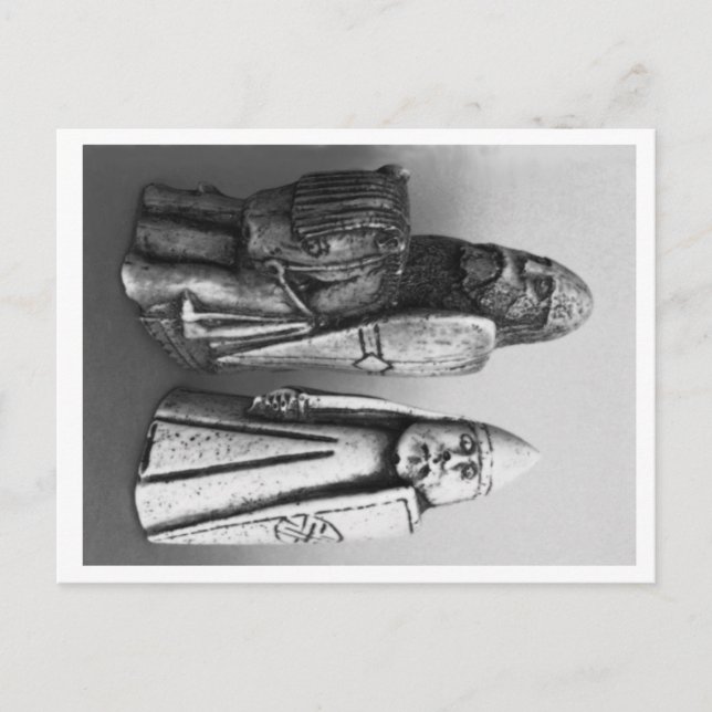 Cartão postal Isle of Lewis Chessmen (Frente)