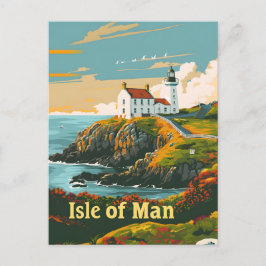 Cartão Postal Isle of Man vintage art