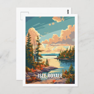 Cartão Postal Isle Royale National Park Michigan EUA