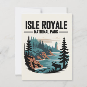 Cartão Postal Isle Royale National Park Scenderness