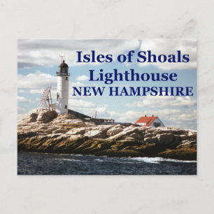 Cartão Postal Isles of Shoals Lighthouse, New Hampshire Postcard