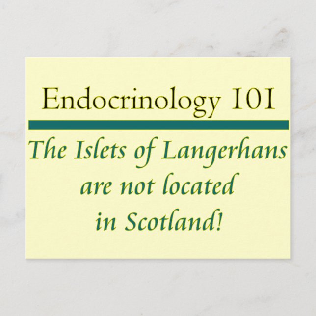 Cartão Postal Islets de Langerhans (Frente)