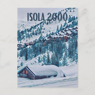 Cartão Postal Isola 2000 Station de ski