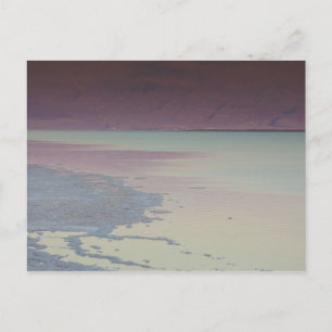 Cartão Postal Israel, mar Morto, Ein Bokek, mar Morto, crepúscu