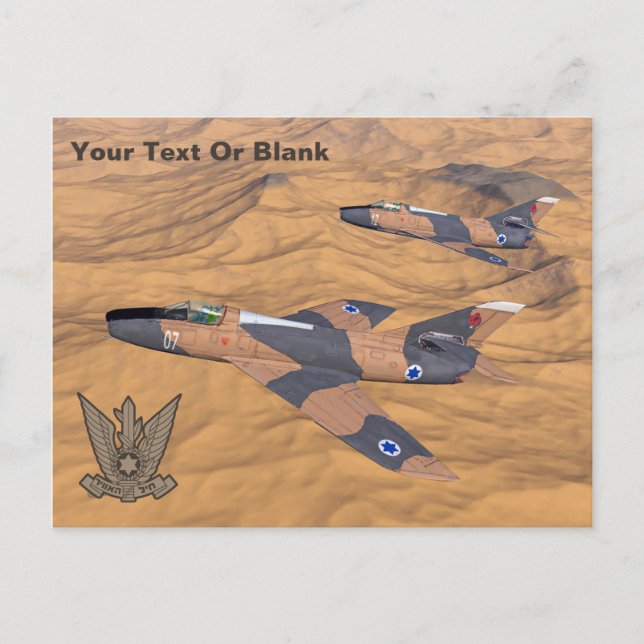 Cartão Postal Israel Super Mystères Sobre O Deserto (Frente)