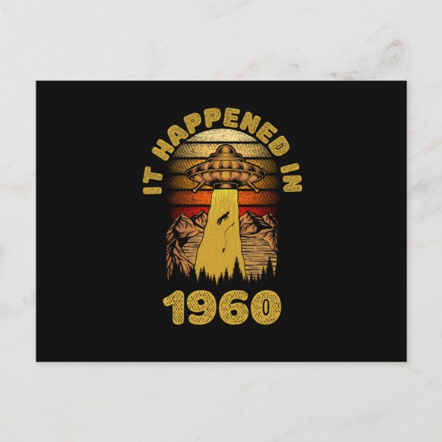 Cartão Postal Isso Aconteceu Em 1960 OVNI Alien (Frente)