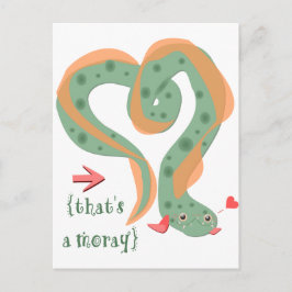 Cartão Postal "Isso é uma Moray" Amar o Pun Eel