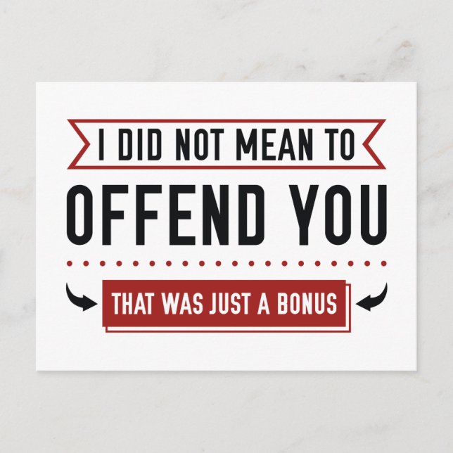 Cartão Postal Isso Foi Apenas Um Bônus (Frente)