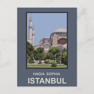 Cartão Postal Istambul Hagia Sophia