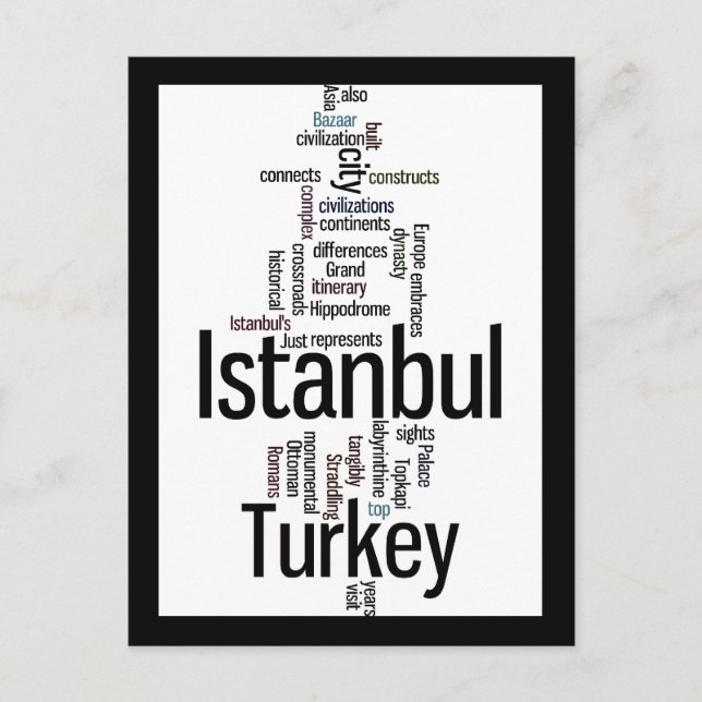 Cartão Postal Istambul Turquia (Frente)