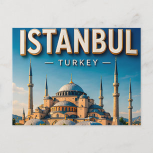 Cartão Postal Istambul Turquia Hagia Sophia Bósforo Cultural