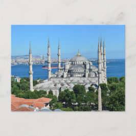 Cartão Postal Istambul Turquia Mesquita Azul Paisagem Urbana Arq