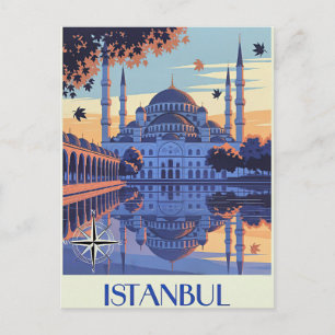 Cartão Postal Istambul, Turquia viagem