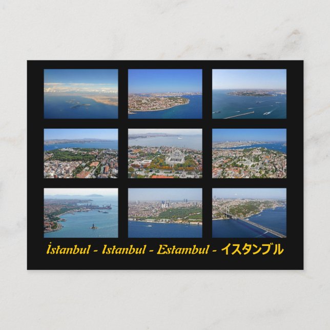 Cartão Postal İstanbul - Istambul - Estambul - イ ス タ ン ブ ル (Frente)