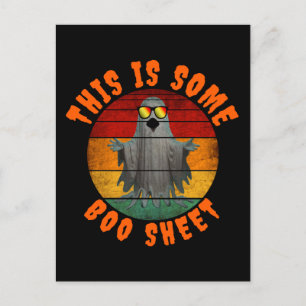 Cartão Postal Isto é algum papel de fantasma engraçado vintage