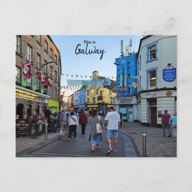 Cartão Postal Isto é Galway-Irlanda (Frente)