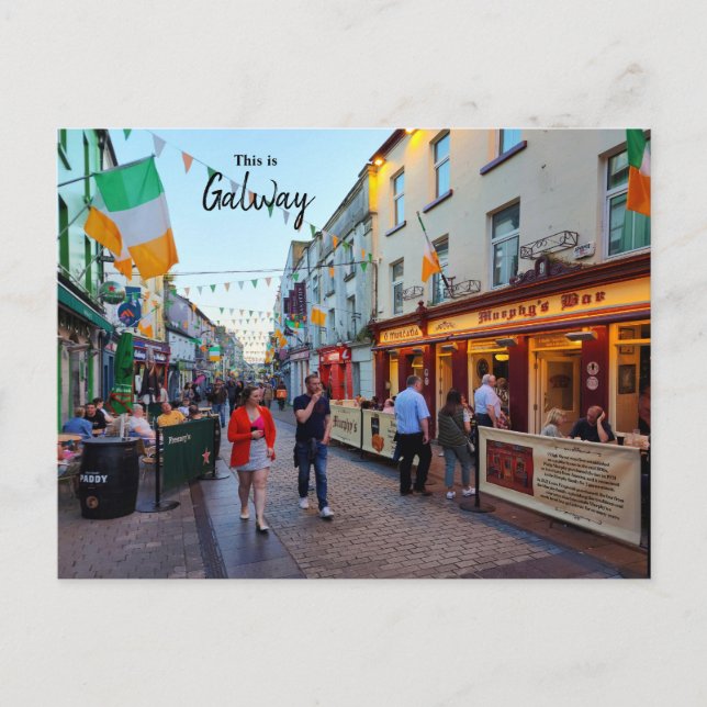 Cartão Postal Isto é Galway-Irlanda (Frente)