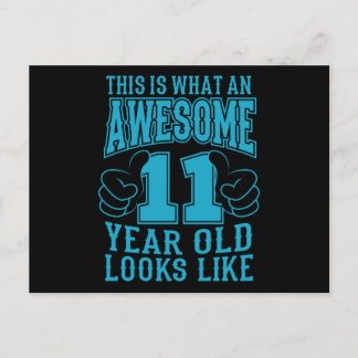 Cartão Postal ISTO É O QUE É UM 11 ANOS INCRÍVEL 11º Aniversário