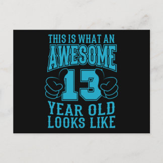 CARTÃO POSTAL ISTO É O QUE É UM ANIVERSÁRIO DE 13 ANOS INCRÍVEL