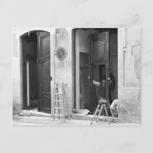 Cartão Postal Isto é pesado. (Frente)