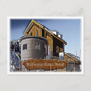 Cartão Postal It - alpine hut Sass Bece - Dolzegovina