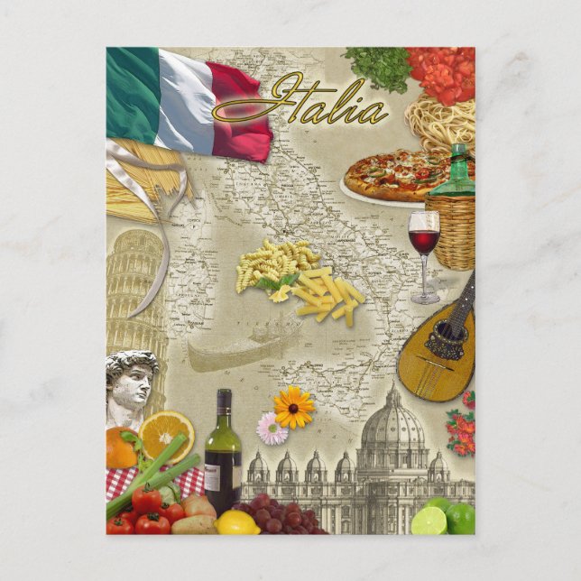 Cartão Postal Itália (Frente)