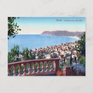 Cartão Postal Itália, Alassio, Baía e cidade