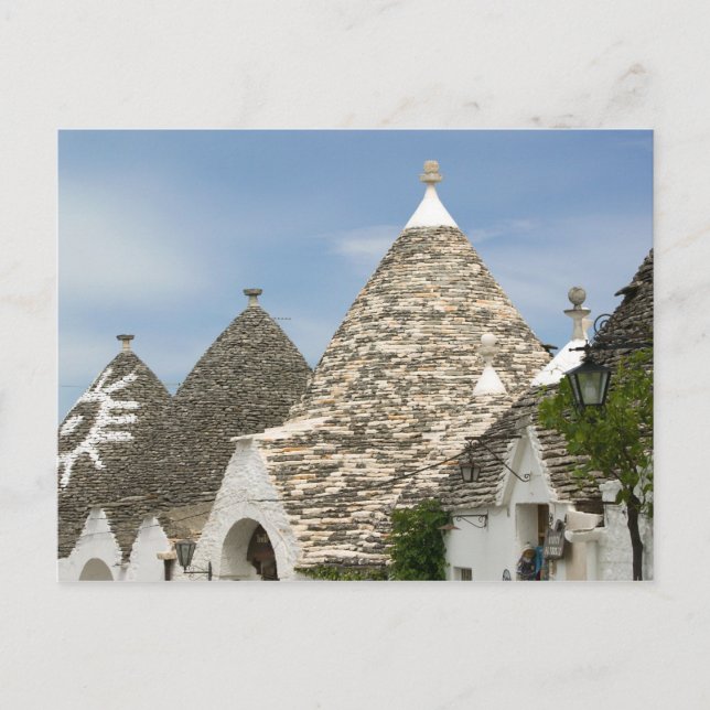 Cartão Postal Itália, Apúlia, Alberobello, Terra dei Trulli, (Frente)