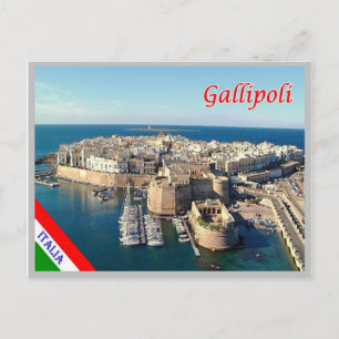 Cartão Postal Itália - Apúlia - Salento - Cidade Velha de Gall