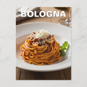 Cartão Postal Itália Bolonha Tagliatelle al ragù