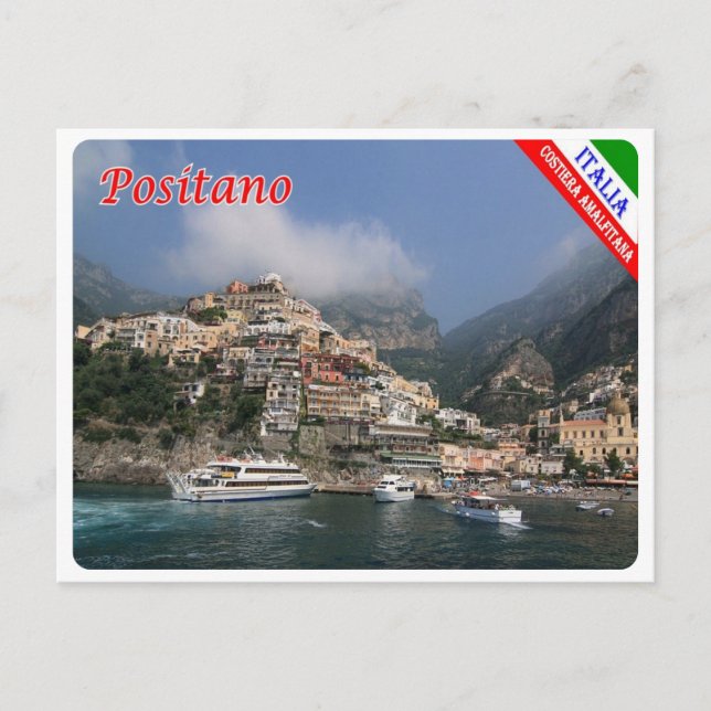 Cartão Postal Itália - Campânia - Costa Amalfi - Positano - (Frente)