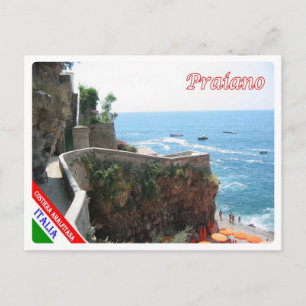 Cartão Postal Itália - Campânia - Costa Amalfi - Praiano -